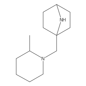 1-[(2-Methylpiperidin-1-yl)methyl]-7-azabicyclo[2.2.1]heptane Structure