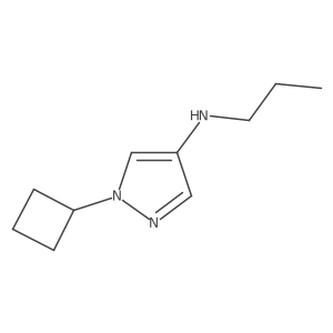 1-cyclobutyl-N-propyl-1H-pyrazol-4-amine结构式