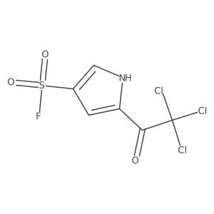 5-(trichloroacetyl)-1H-pyrrole-3-sulfonyl fluoride结构式