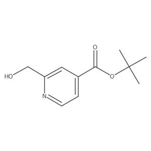 Tert-butyl 2-(hydroxymethyl)pyridine-4-carboxylate结构式