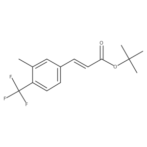 tert-butyl (2E)-3-[3-methyl-4-(trifluoromethyl)phenyl]prop-2-enoate Structure