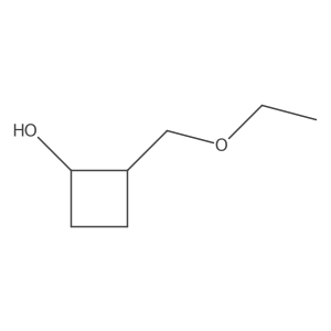 2-(Ethoxymethyl)cyclobutan-1-ol结构式