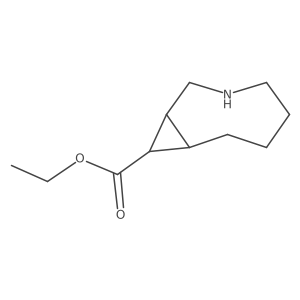 Ethyl 3-azabicyclo[6.1.0]nonane-9-carboxylate结构式