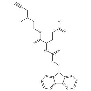 4-({[(9H-fluoren-9-yl)methoxy]carbonyl}amino)-4-({2-[methyl(prop-2-yn-1-yl)amino]ethyl}carbamoyl)butanoic acid Structure