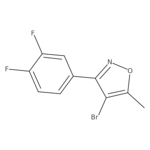 4-Bromo-3-(3,4-difluorophenyl)-5-methyl-1,2-oxazole Structure