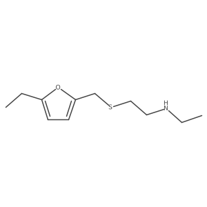 Ethyl(2-{[(5-ethylfuran-2-yl)methyl]sulfanyl}ethyl)amine结构式