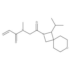 N-methyl-N-{2-oxo-2-[1-(propan-2-yl)-7-oxa-2-azaspiro[3.5]nonan-2-yl]ethyl}prop-2-enamide结构式