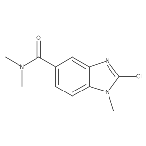 2-chloro-N,N,1-trimethyl-1H-1,3-benzodiazole-5-carboxamide结构式