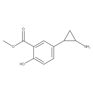 rac-methyl 5-[(1R,2S)-2-aminocyclopropyl]-2-hydroxybenzoate Structure