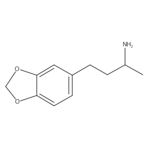 (2S)-4-(1,3-dioxaindan-5-yl)butan-2-amine结构式