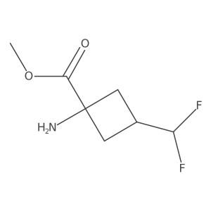 Methyl 1-amino-3-(difluoromethyl)cyclobutane-1-carboxylate Structure