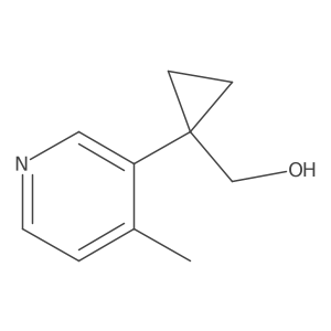 [1-(4-Methylpyridin-3-yl)cyclopropyl]methanol结构式