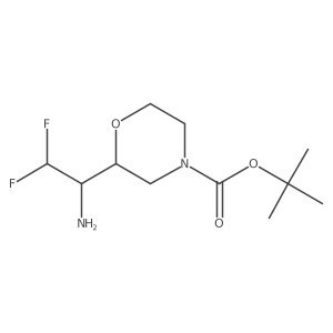 Tert-butyl 2-(1-amino-2,2-difluoroethyl)morpholine-4-carboxylate Structure
