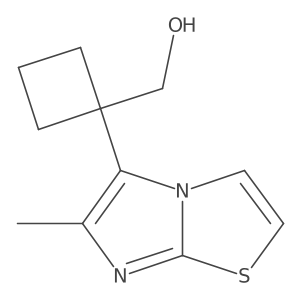 (1-{6-Methylimidazo[2,1-b][1,3]thiazol-5-yl}cyclobutyl)methanol结构式
