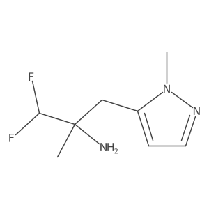 1,1-difluoro-2-methyl-3-(1-methyl-1H-pyrazol-5-yl)propan-2-amine Structure