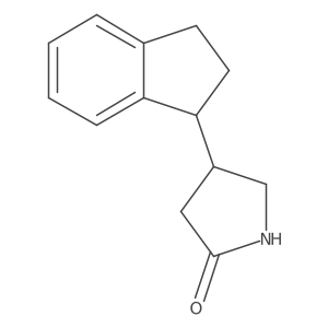 4-(2,3-dihydro-1H-inden-1-yl)pyrrolidin-2-one Structure