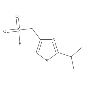 [2-(Propan-2-yl)-1,3-thiazol-4-yl]methanesulfonyl fluoride结构式