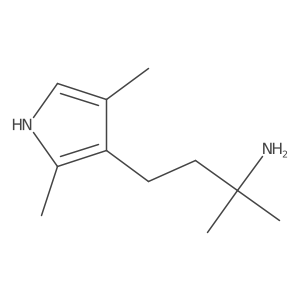 4-(2,4-dimethyl-1H-pyrrol-3-yl)-2-methylbutan-2-amine结构式
