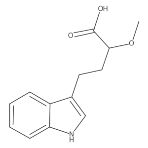 4-(1H-indol-3-yl)-2-methoxybutanoic acid结构式