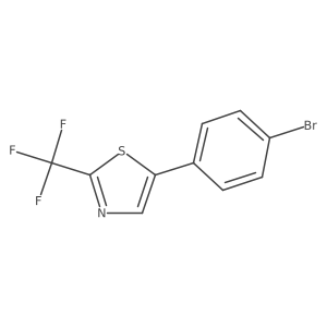 5-(4-Bromophenyl)-2-(trifluoromethyl)thiazole结构式