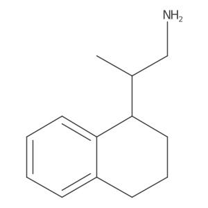 (2S)-2-(1,2,3,4-Tetrahydronaphthalen-1-yl)propan-1-amine结构式