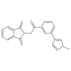 1,3-dioxo-2,3-dihydro-1H-isoindol-2-yl 3-(1-methyl-1H-pyrazol-4-yl)benzoate结构式