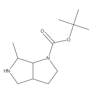 tert-Butyl 6-methylhexahydropyrrolo[3,4-b]pyrrole-1(2H)-carboxylate Structure