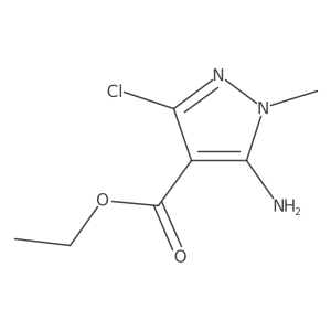 ethyl 5-amino-3-chloro-1-methyl-1H-pyrazole-4-carboxylate Structure
