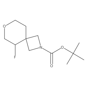 tert-Butyl 5-fluoro-7-oxa-2-azaspiro[3.5]nonane-2-carboxylate Structure