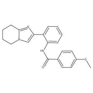 N-(2-{5H,6H,7H,8H-imidazo[1,2-a]pyridin-2-yl}phenyl)-4-(methylsulfanyl)benzamide Structure