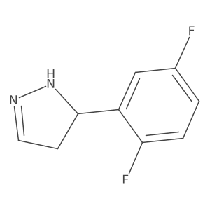 5-(2,5-difluorophenyl)-4,5-dihydro-1H-pyrazole结构式
