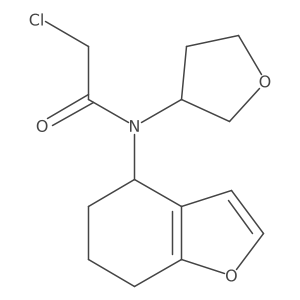 2-Chloro-N-(oxolan-3-yl)-N-(4,5,6,7-tetrahydro-1-benzofuran-4-yl)acetamide Structure