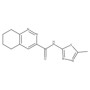 N-(5-Methyl-1,3,4-thiadiazol-2-yl)-5,6,7,8-tetrahydrocinnoline-3-carboxamide Structure