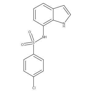 4-chloro-N-(1H-indol-7-yl)benzenesulfonamide结构式