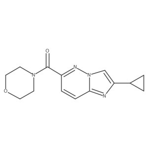 4-{2-Cyclopropylimidazo[1,2-b]pyridazine-6-carbonyl}morpholine Structure