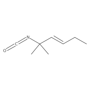 2-Isocyanato-2-methylhex-3-ene Structure