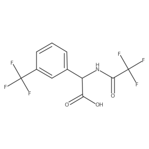 2-(2,2,2-Trifluoroacetamido)-2-[3-(trifluoromethyl)phenyl]acetic acid结构式