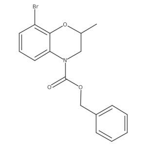 benzyl 8-bromo-2-methyl-3,4-dihydro-2H-1,4-benzoxazine-4-carboxylate Structure