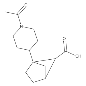 1-(1-Acetylpiperidin-4-yl)bicyclo[2.1.1]hexane-5-carboxylic acid结构式