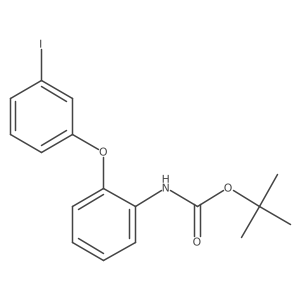 tert-butyl N-[2-(3-iodophenoxy)phenyl]carbamate结构式