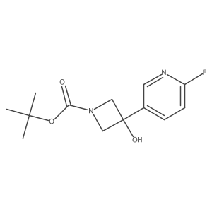 Tert-butyl 3-(6-fluoropyridin-3-yl)-3-hydroxyazetidine-1-carboxylate Structure
