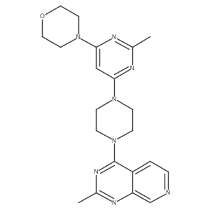 4-[2-Methyl-6-(4-{2-methylpyrido[3,4-d]pyrimidin-4-yl}piperazin-1-yl)pyrimidin-4-yl]morpholine Structure