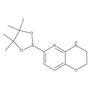 6-(4,4,5,5-tetramethyl-1,3,2-dioxaborolan-2-yl)-3,4-dihydro-2H-pyrido[3,2-b][1,4]oxazine Structure