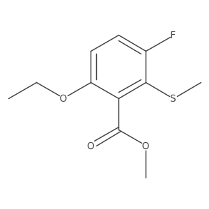 Methyl 6-ethoxy-3-fluoro-2-(methylthio)benzoate结构式
