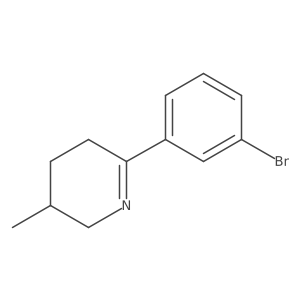 6-(3-bromophenyl)-2,3,4,5-tetrahydro-3-methylPyridine Structure