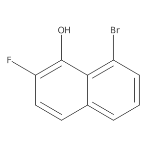 8-Bromo-2-fluoronaphthalen-1-ol结构式