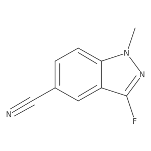 3-Fluoro-1-methyl-1H-indazole-5-carbonitrile Structure
