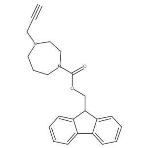 (9H-fluoren-9-yl)methyl 4-(prop-2-yn-1-yl)-1,4-diazepane-1-carboxylate结构式