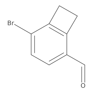 5-Bromobicyclo[4.2.0]octa-1,3,5-triene-2-carbaldehyde结构式