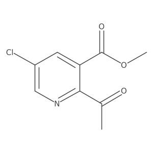 Methyl 2-Acetyl-5-chloronicotinate Structure